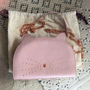 Ted Baker Kitty Cat Leather Crossbody Bag